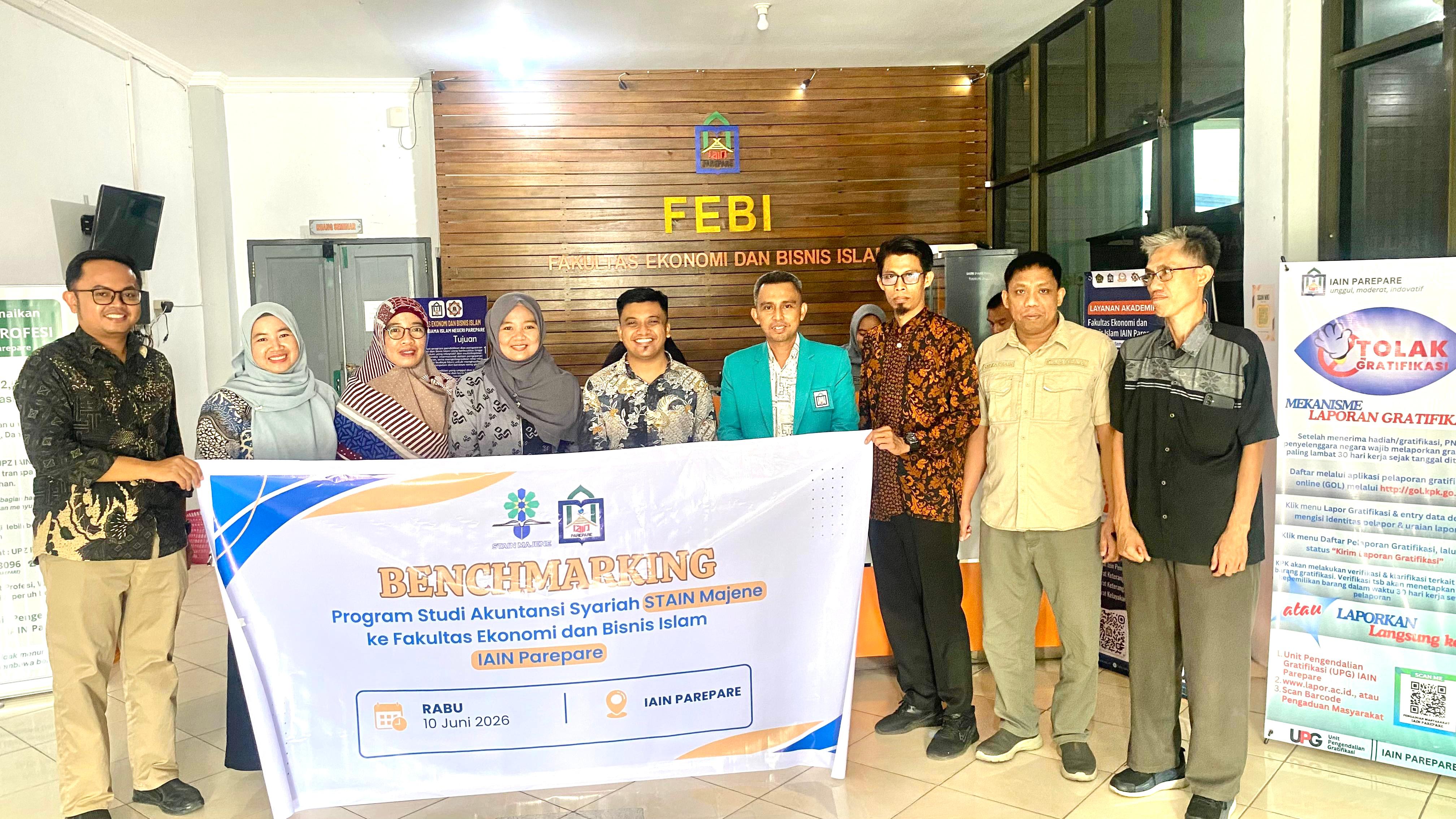 Program Studi Akuntansi Syariah STAIN Majene Lakukan Benchmarking ke FEBI IAIN Parepare